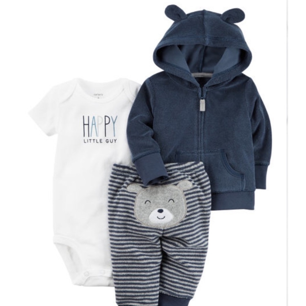 Carter’s Bear 🧸 “Happy Little Guy” 3 piece Outfit